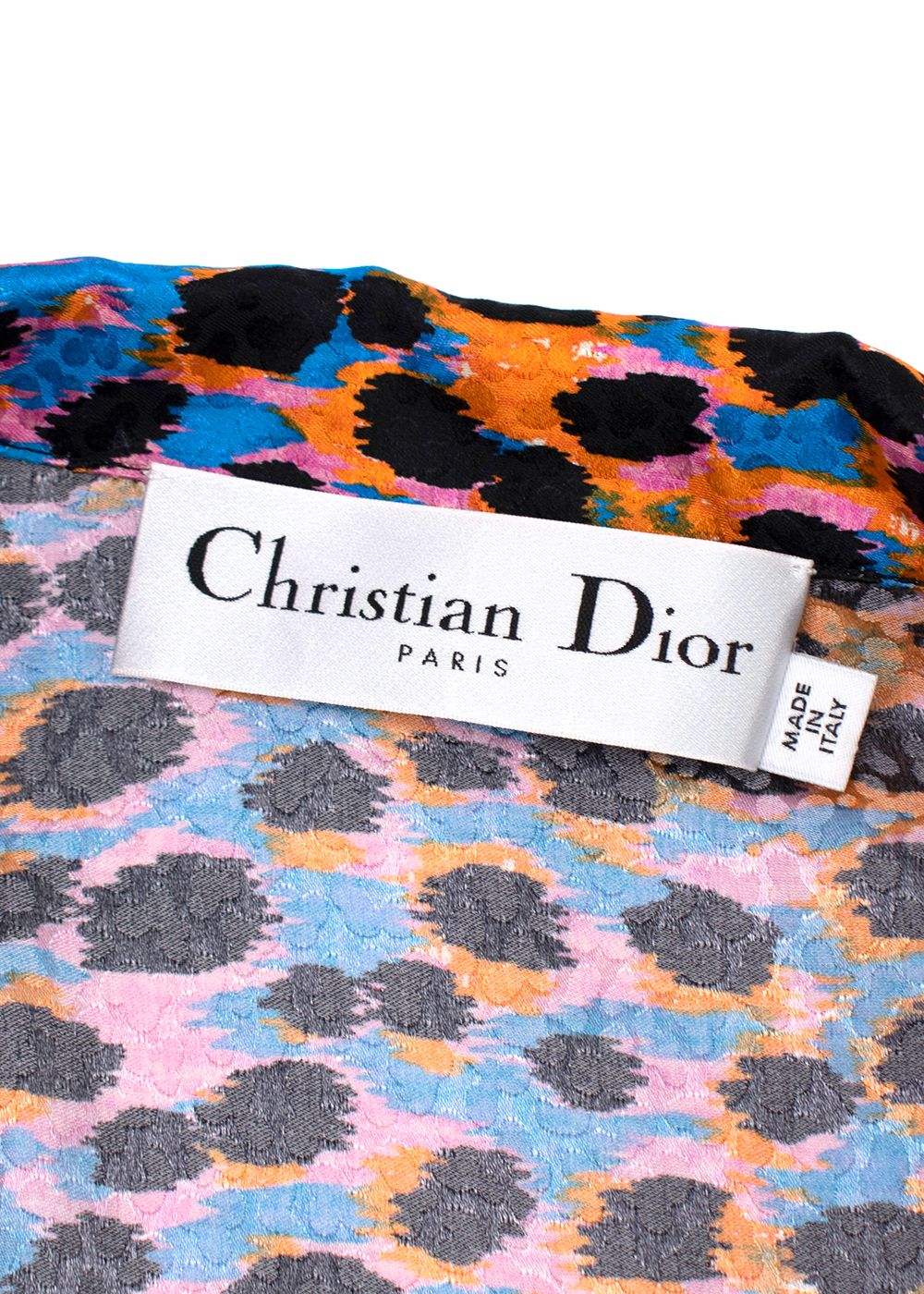 Dior Multicoloured Mizza Print Chez Moi Shirt  Pleated Skirt Size XS Multi silk