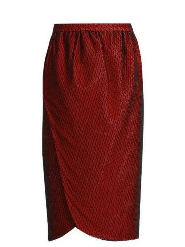 Emilio De La Morena Salma wrap-front knee-length skirt Size XXS Pink polyamide/elastane