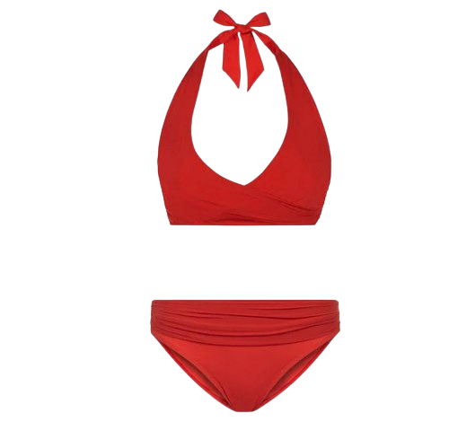 Heidi Klein Shape + Drape Red Bikini Size S mix