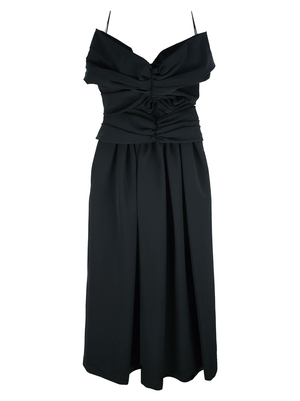 Preen by Thornton Bregazzi Black stretch-satin Ellie off-shoulder dress Size S polyester