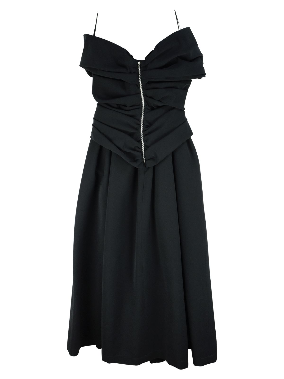 Preen by Thornton Bregazzi Black stretch-satin Ellie off-shoulder dress Size S polyester