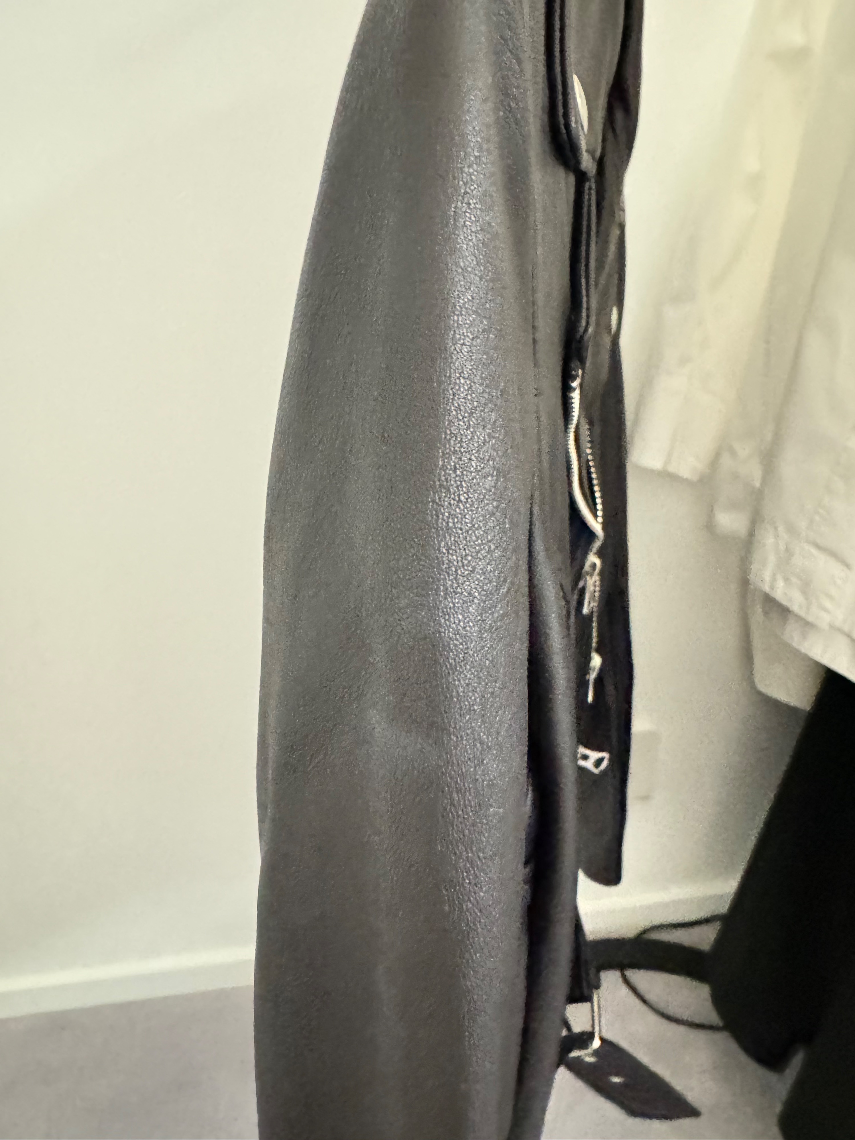 Preowned Acne Studios Black Leather Biker Jacket Size S