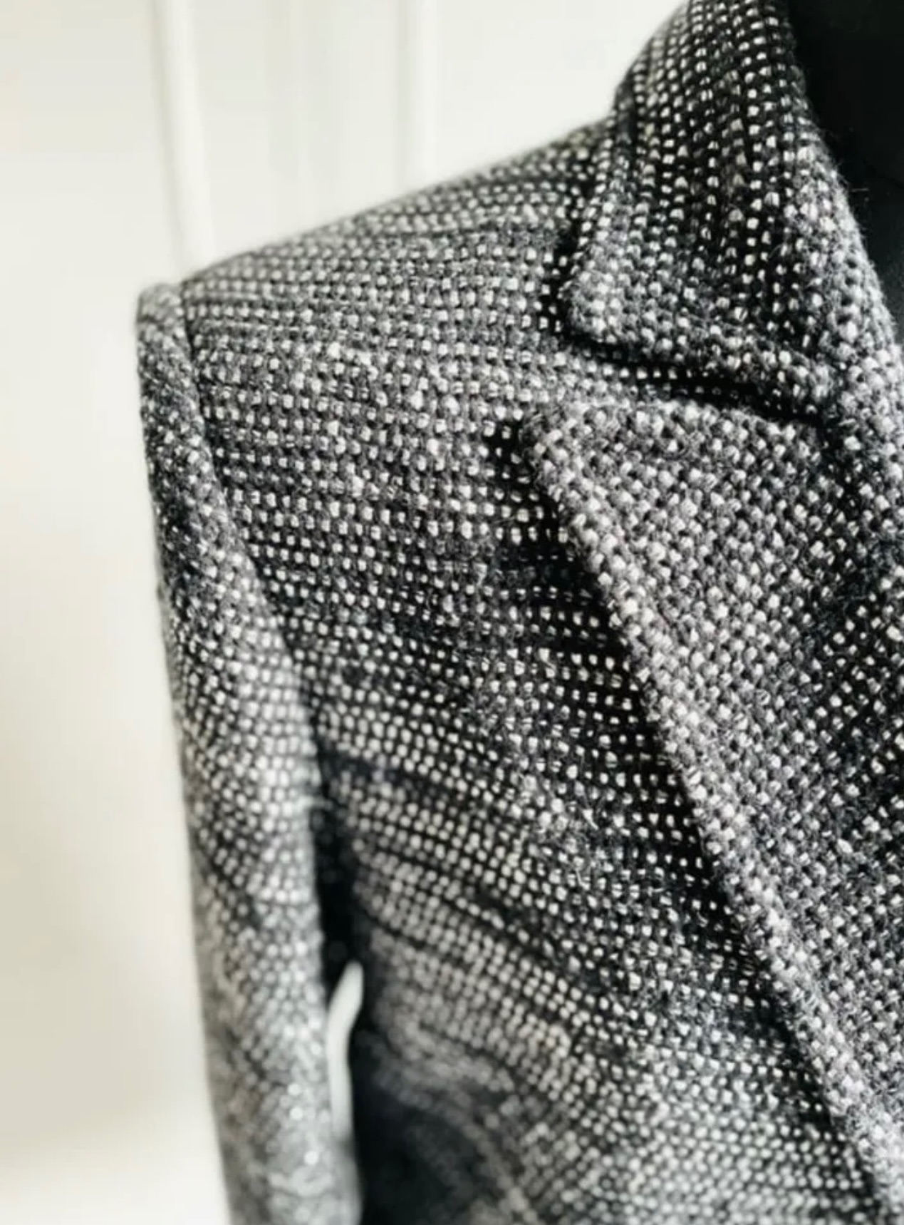 Iro Shakila double-breasted metallic tweed jacket Size S Multicolour