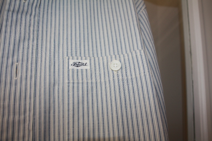 Polo Ralph Lauren Men's Striped Shirt Size M Blue cotton