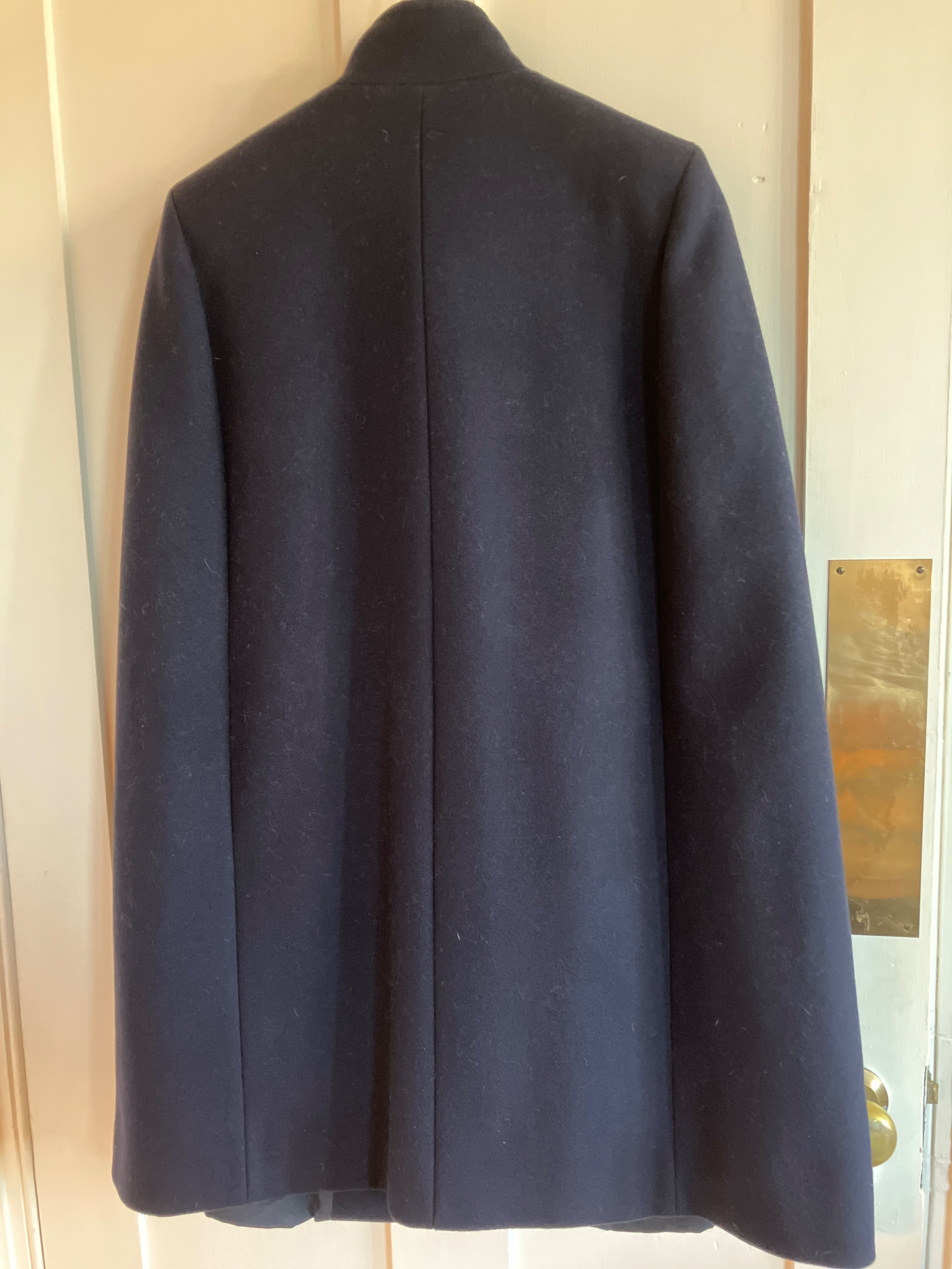 Stella McCartney Navy Wool Cape Size 38 wool/polyamide