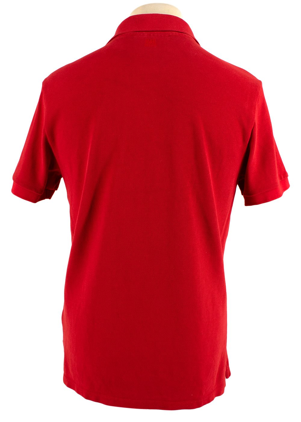 Men's Ami Red Cotton Ami De Coeur Polo Shirt Size XS