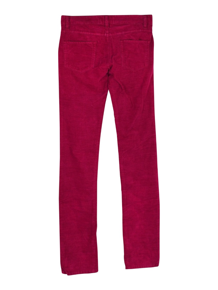 Isabel Marant Etoile Iti skinny corduroy trousers Size XS Red cotton