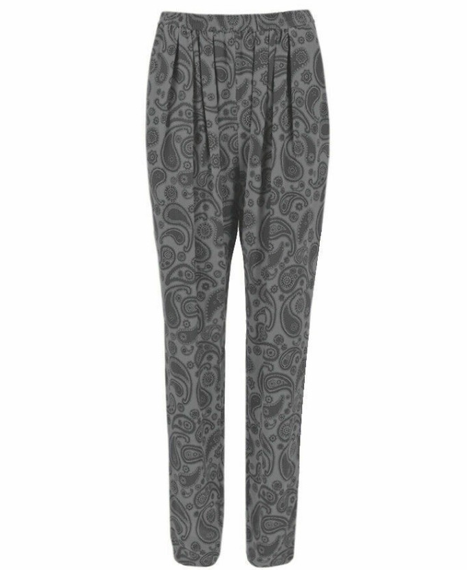 Preowned Stella McCartney Paisley Print Grey Joggers Size XXS silk