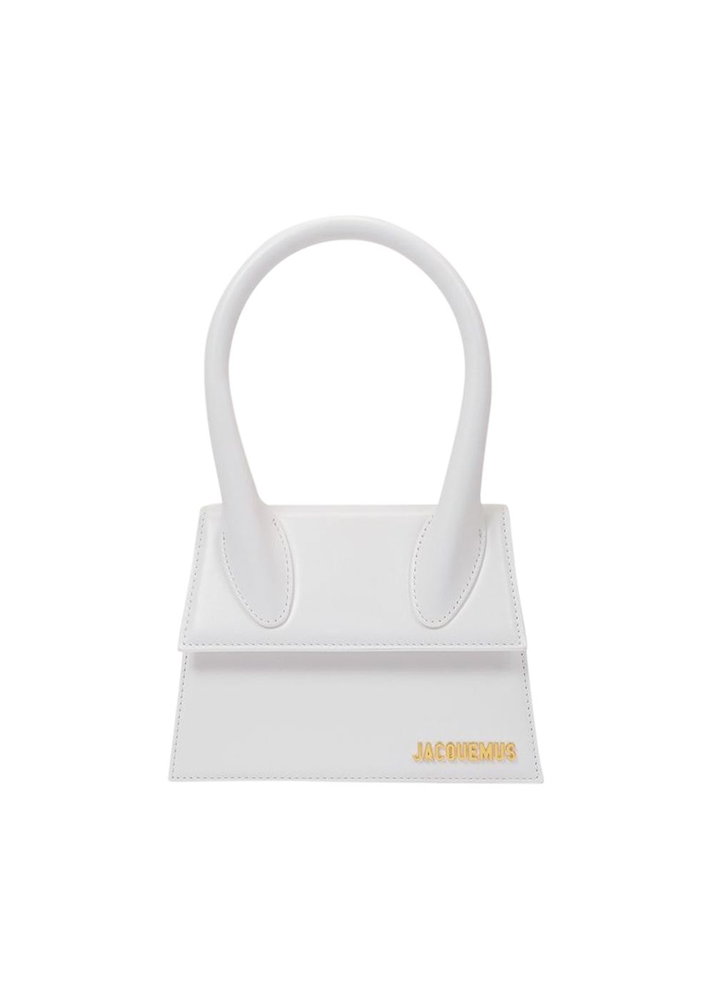 Jacquemus White Leather Le Chiquito Moyen Bag