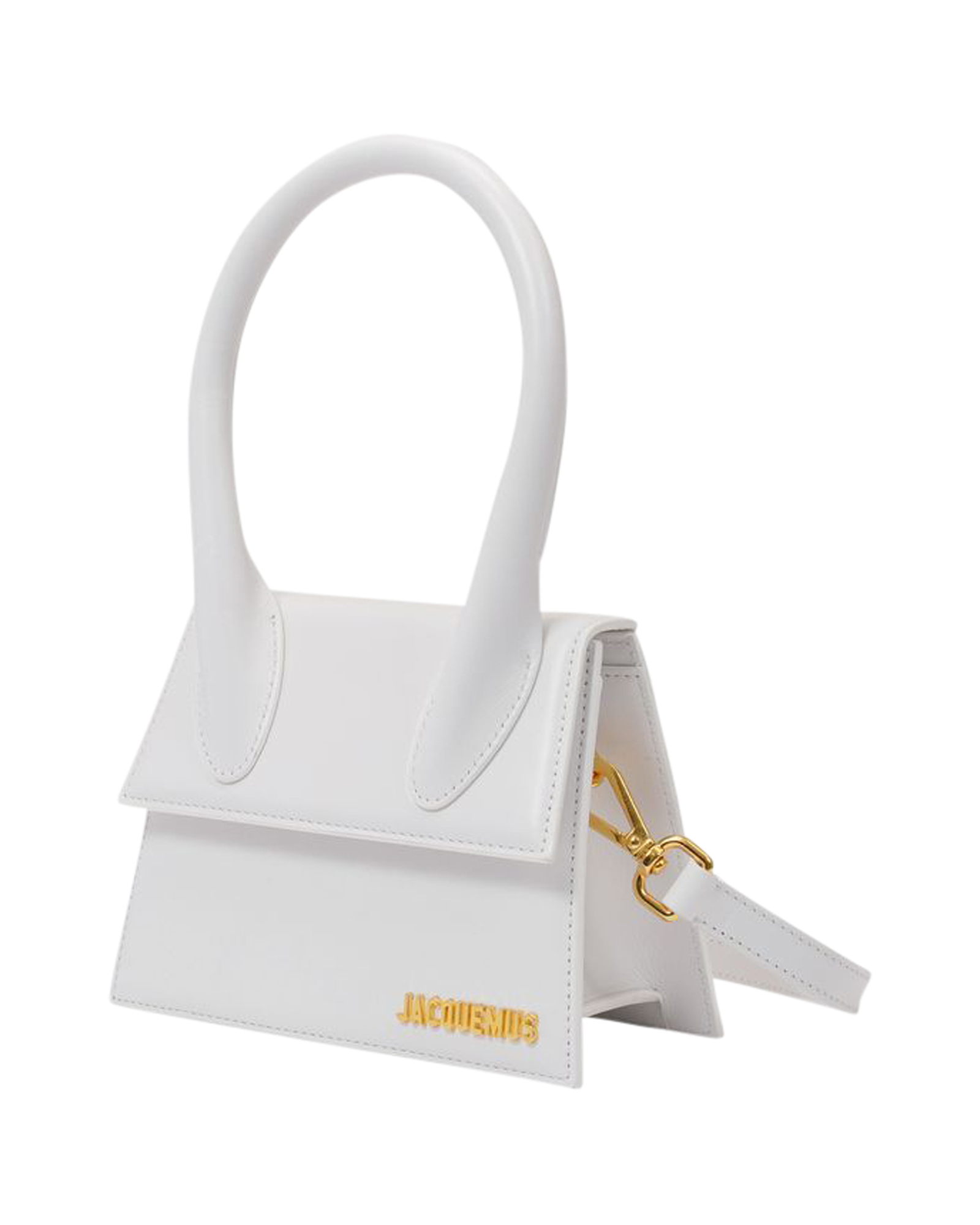 Jacquemus White Leather Le Chiquito Moyen Bag