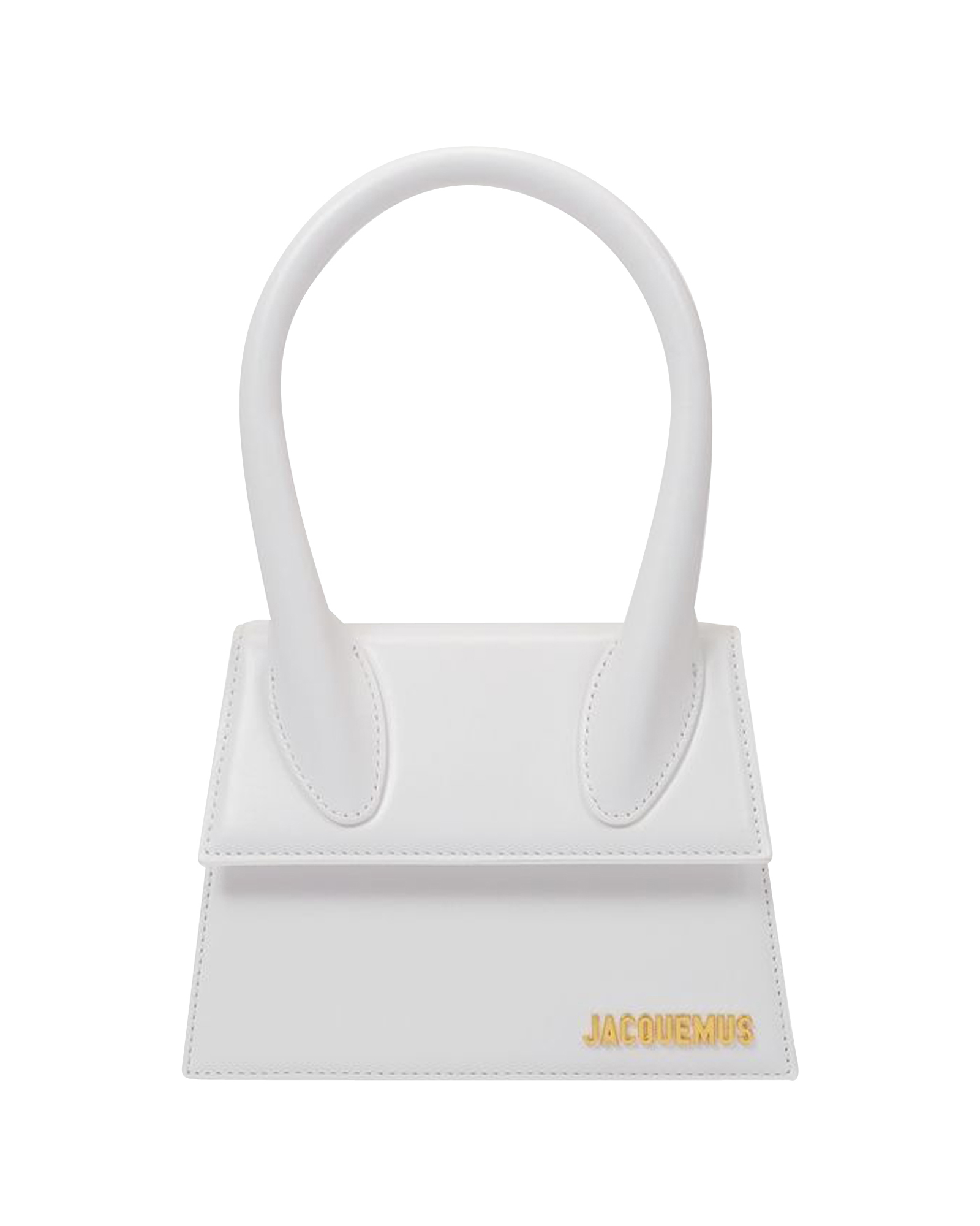 Jacquemus White Leather Le Chiquito Moyen Bag