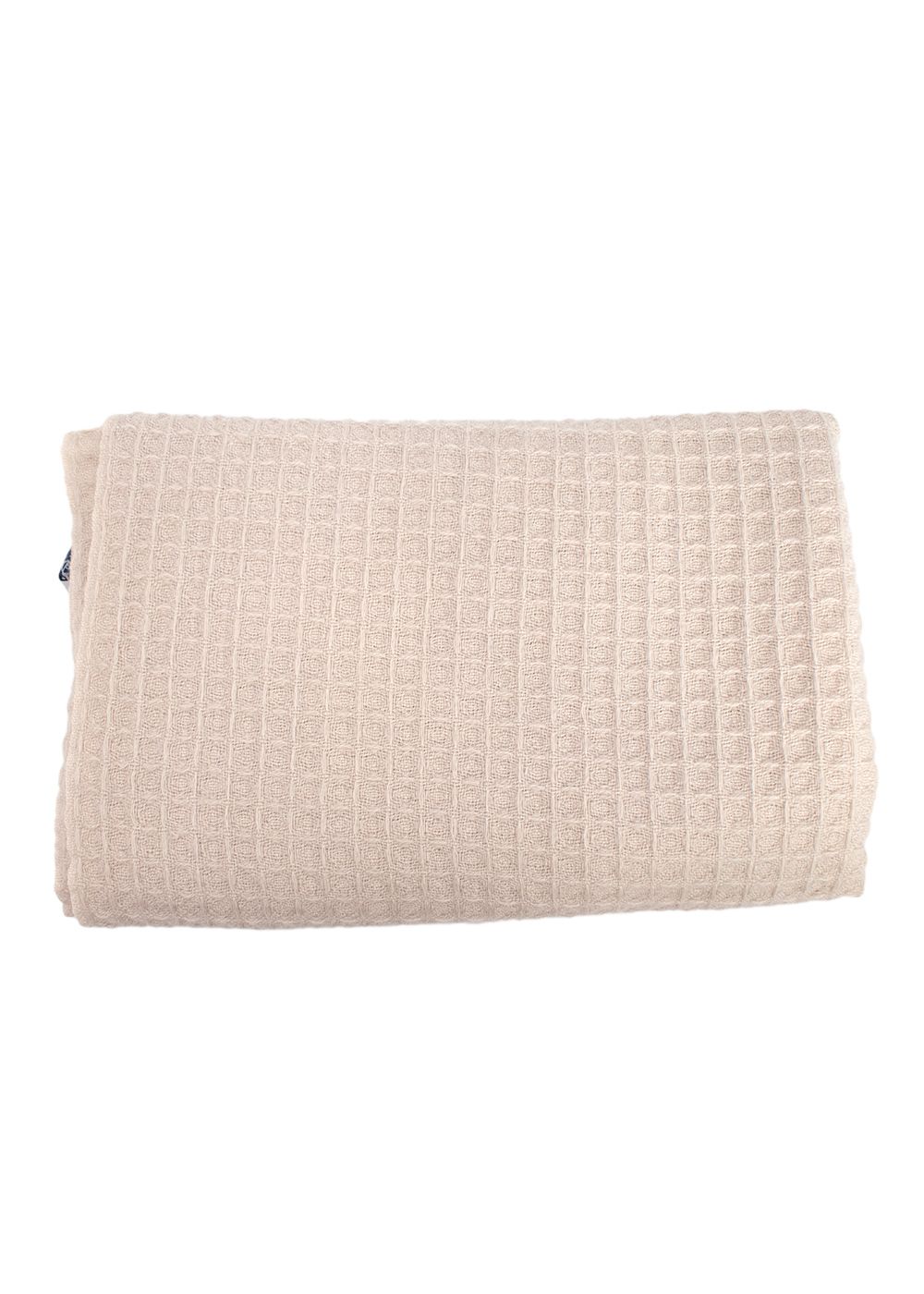 Preowned Bajra Beige Waffle Knit Cashmere Scarf