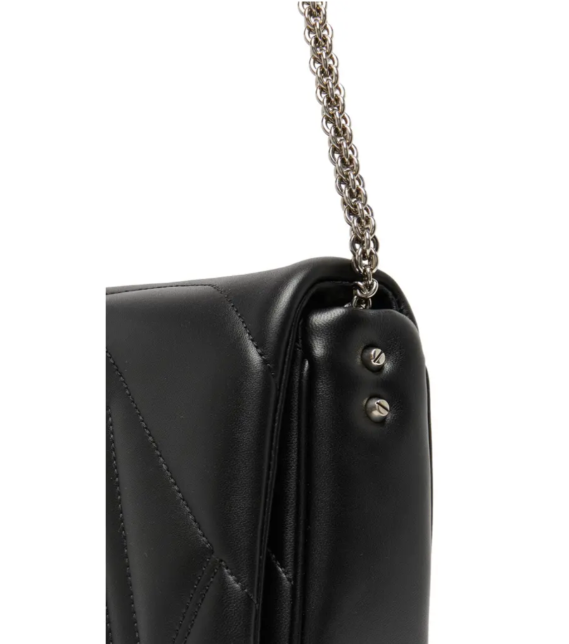 Alexander McQueen Black The Seal Shoulder Bag leather