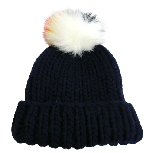 Eugenia Kim Navy Wool Rain Beanie