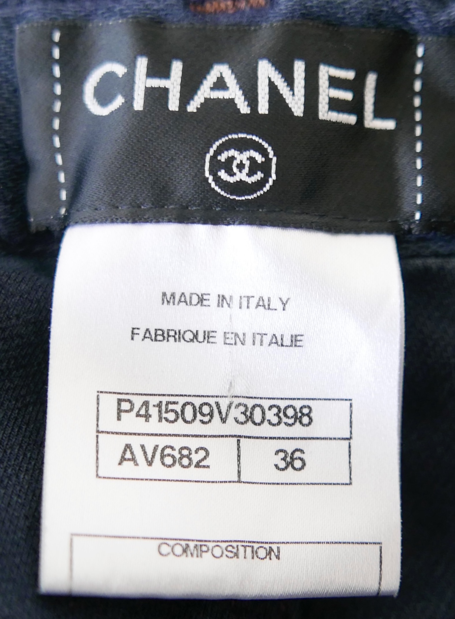 Chanel Paris/Byzance Slim Fit Jeans Size S