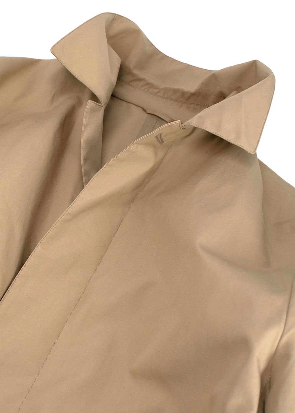 Men's Preowned Prada Beige Belted Raincoat Size L cotton