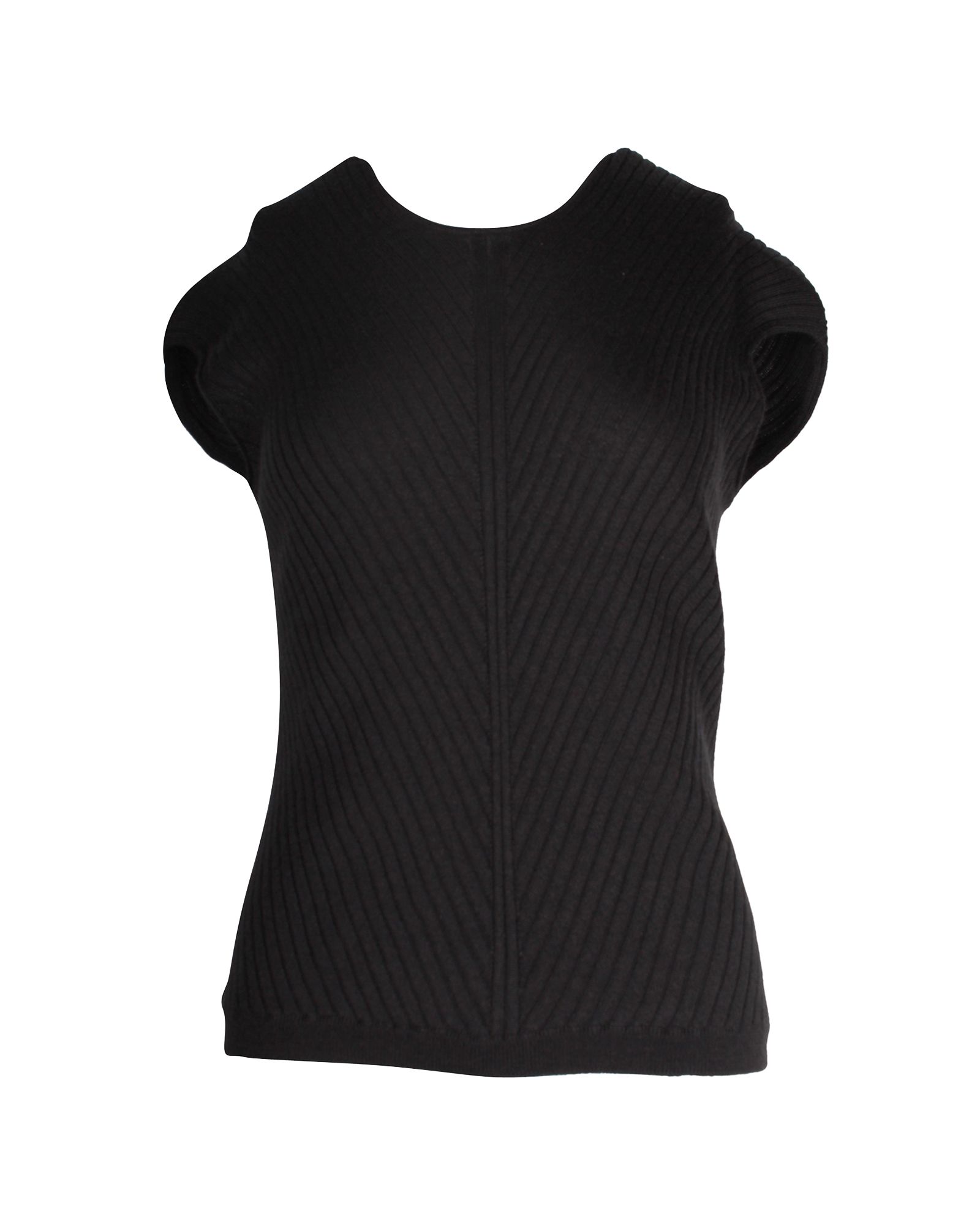 Loro Piana Black Cashmere Rohe Top Size XS