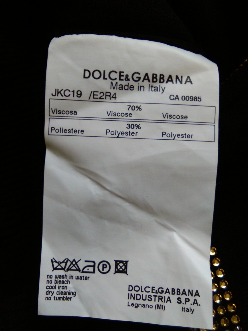 Preowned Dolce  Gabbana zip fronted cardigan with DG logo Black polyester