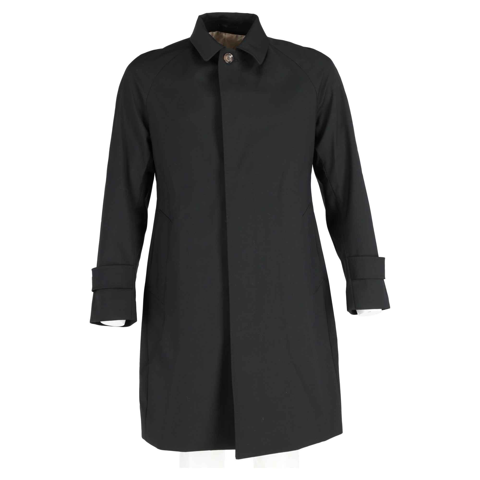 Loro Piana Black Storm System Raincoat Size M