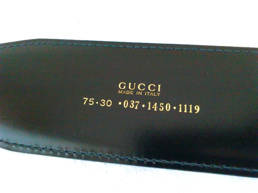 Gucci Black G Buckle Leather Belt