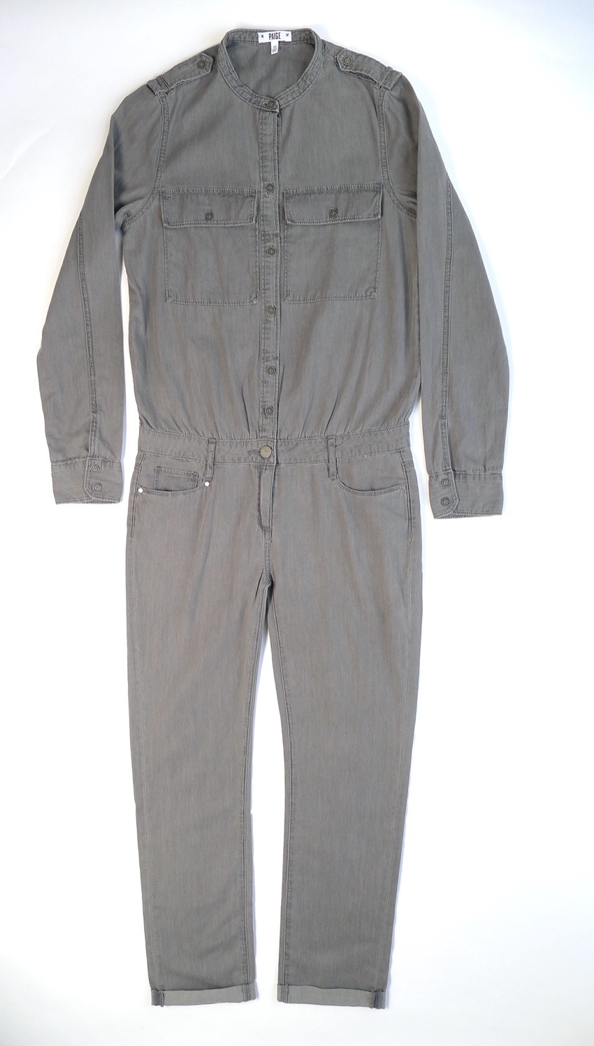 Paige Grey Lexie Jumpsuit Size XS cotton