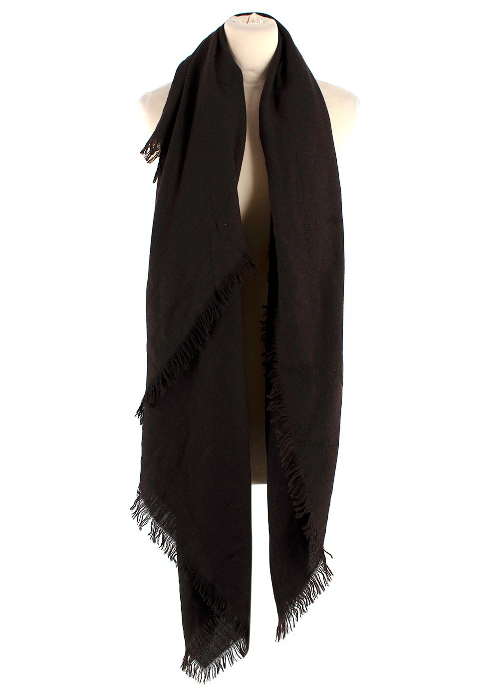 Preowned Bespoke Brown Cashmere Scarf