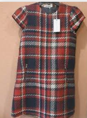 Boys Tartine Et Chocolat Tartan Shift Dress Size 12-18 Months Red see below