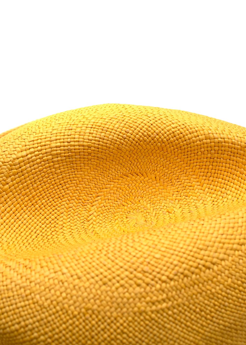 Preowned Loro Piana Sunshine Yellow Straw Canapa Hat - S