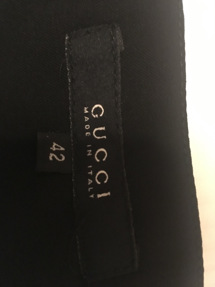 Preowned Gucci Black Pencil Skirt Size M wool