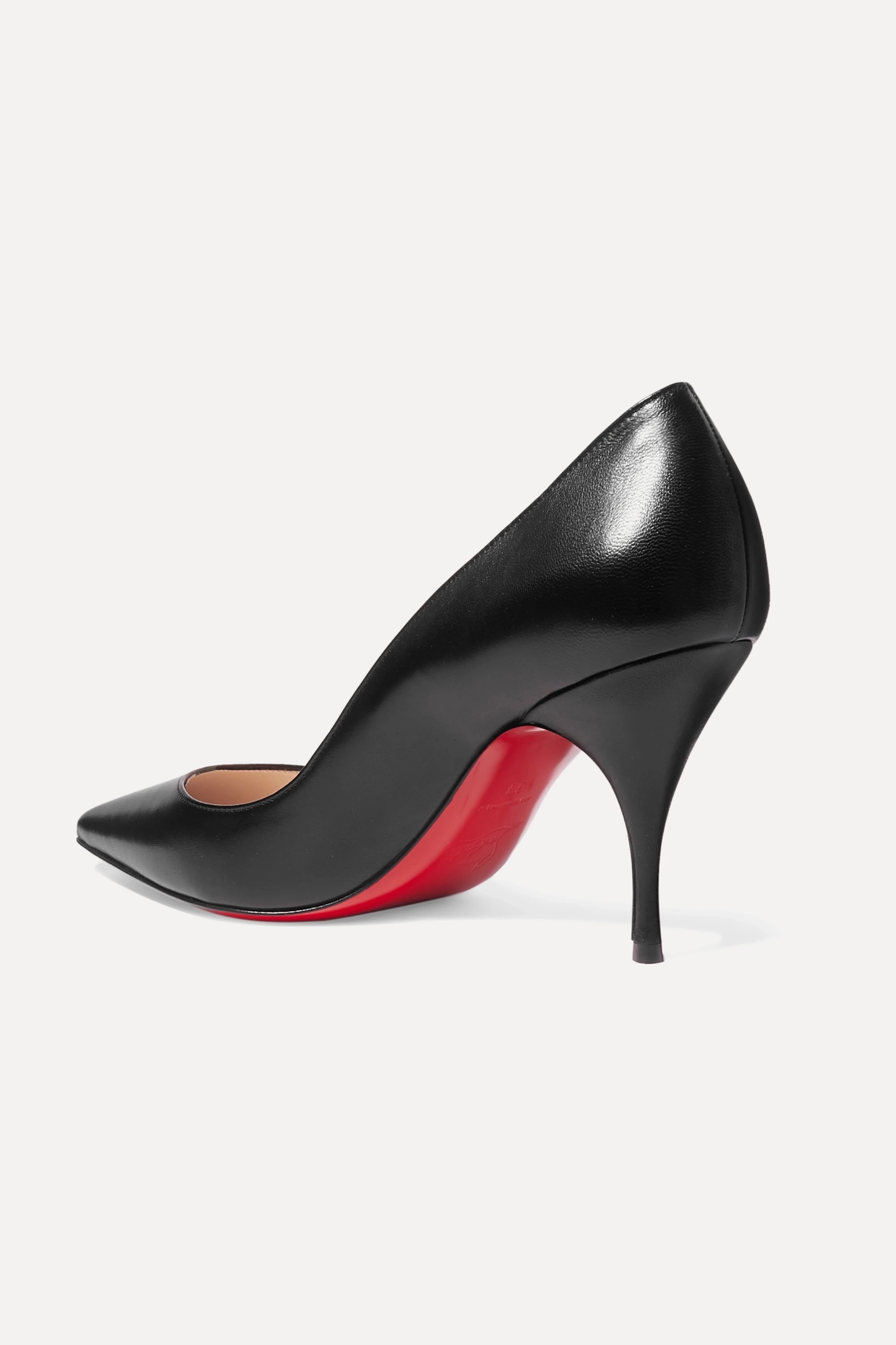 Christian Louboutin Black Nappa Leather Clare Pumps Size 395