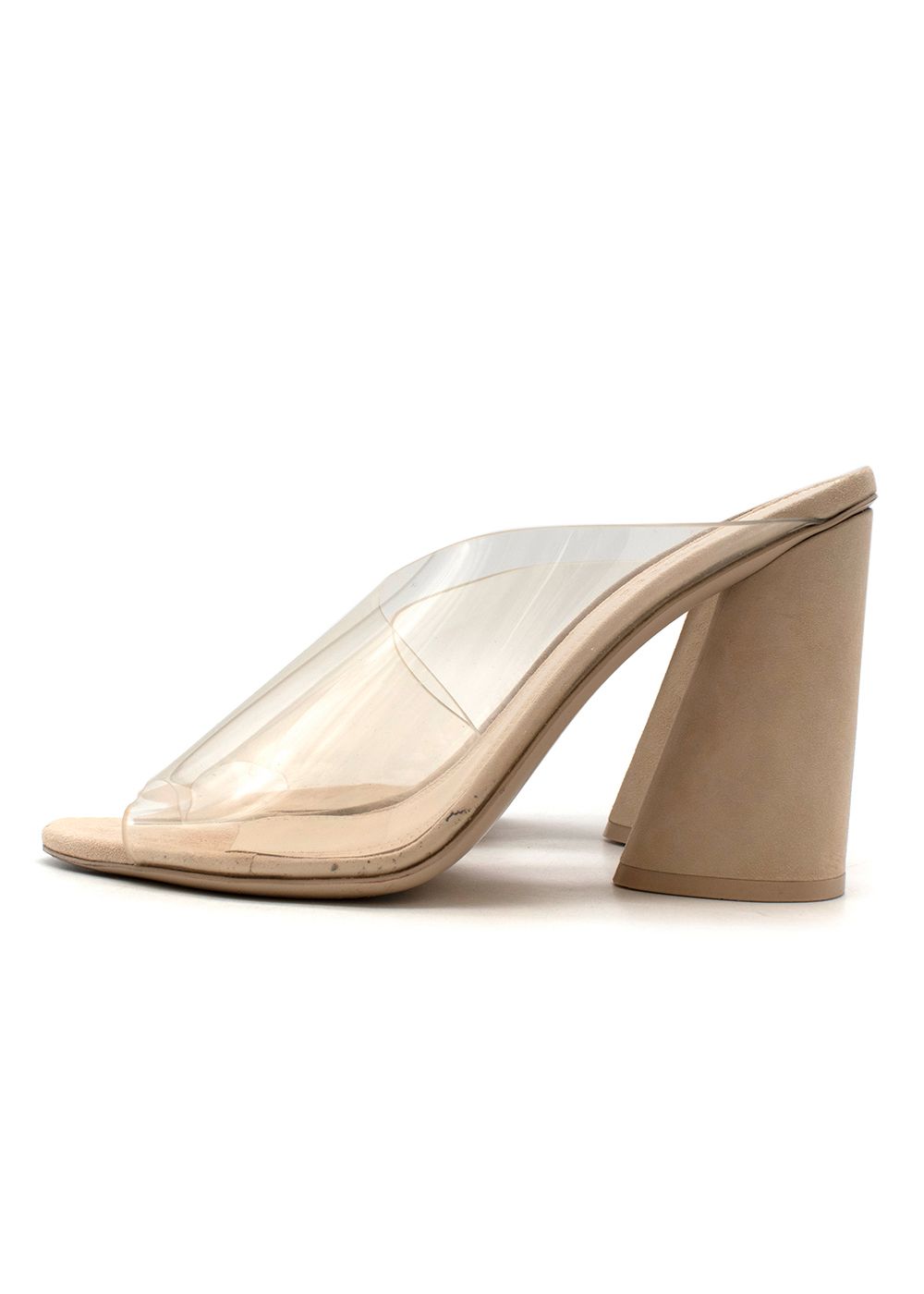 Martinez Cream suede and PVC mules Size 38 Beige