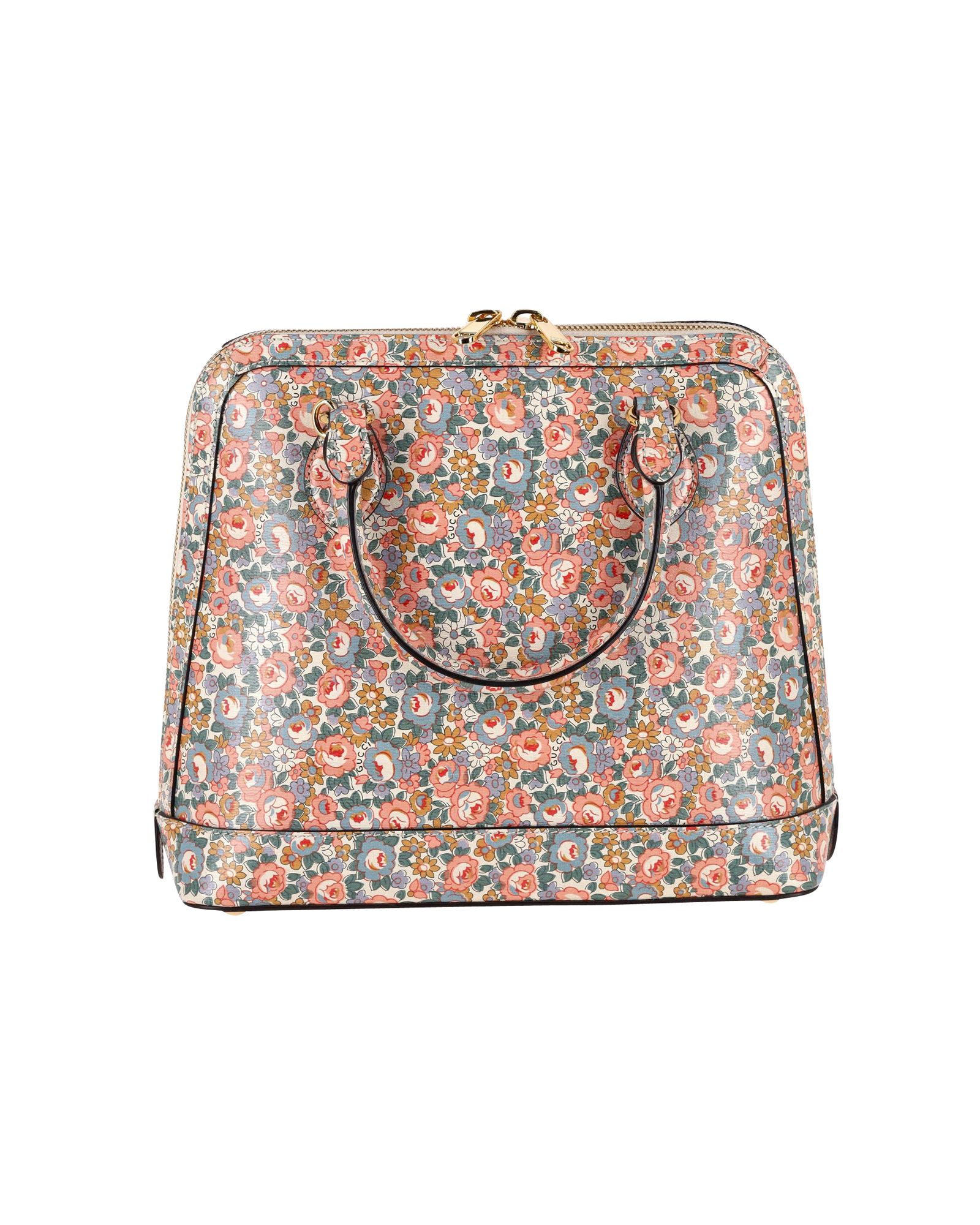 Preowned Gucci 1955 Horsebit Liberty London Floral Tote Bag print | floral leather