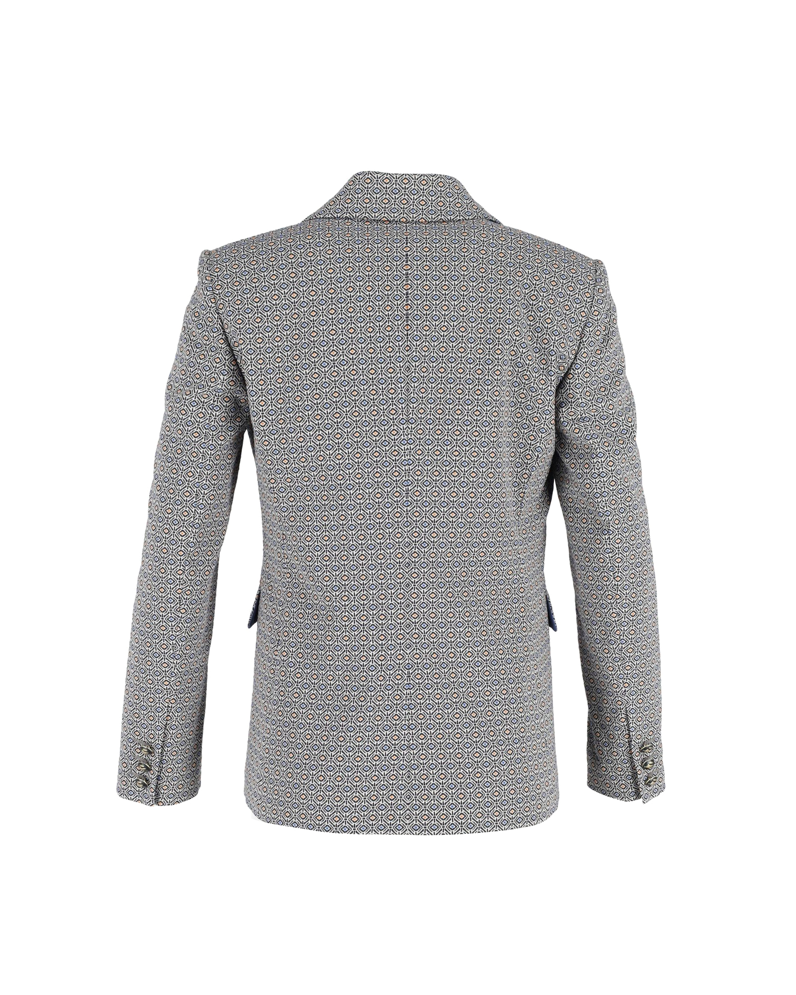 Preowned Etro Multicoloured Jacquard Single Breasted Blazer Size S multicolor polyester