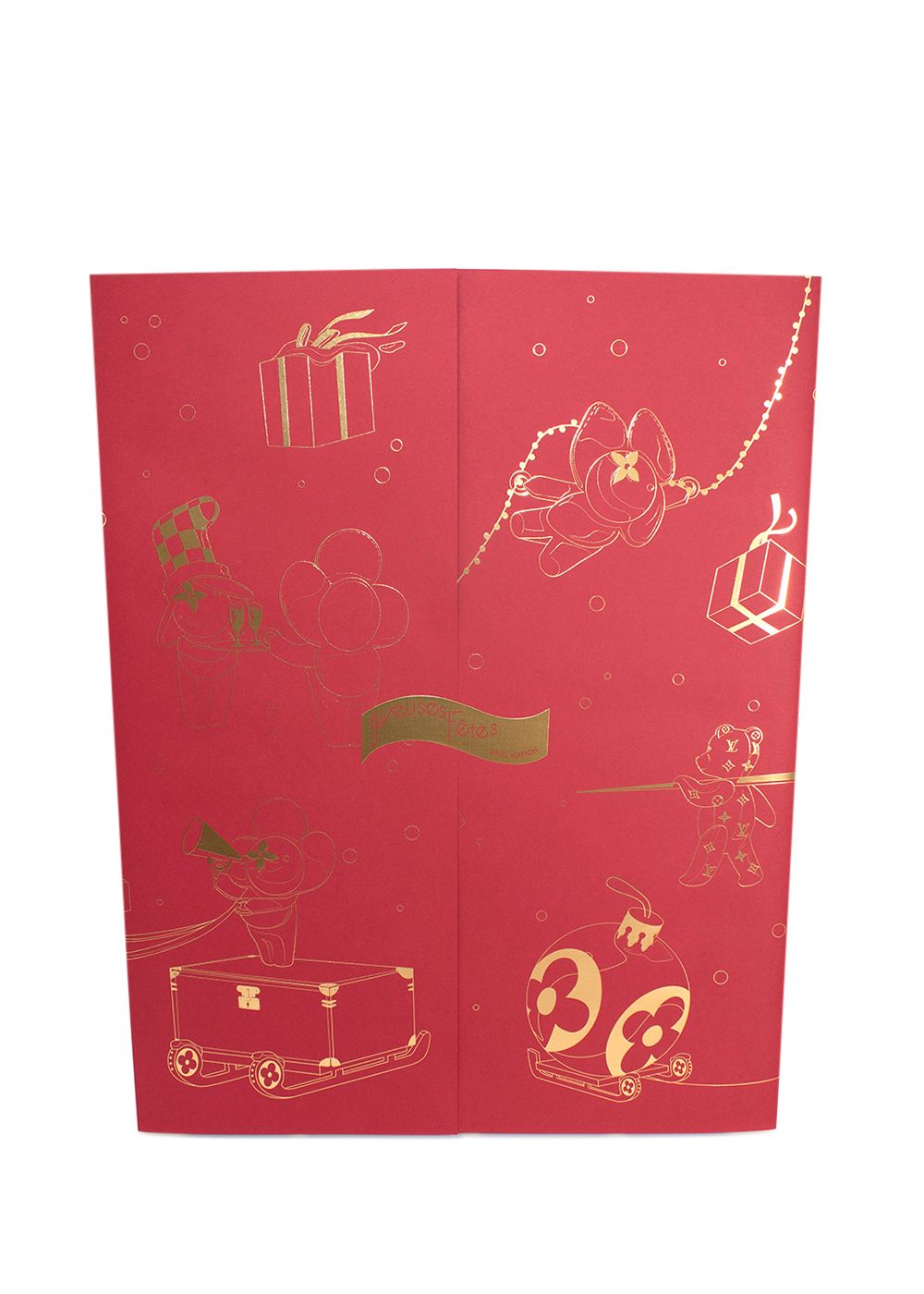 Men's Louis Vuitton Advent Calendar Vivienne 2022 red paper