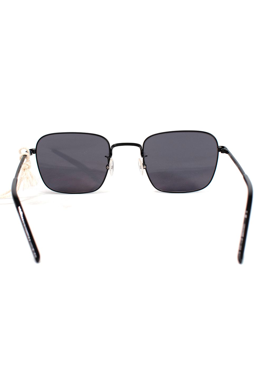 Paige Black Harper Square Sunglasses glass/metal/plastic