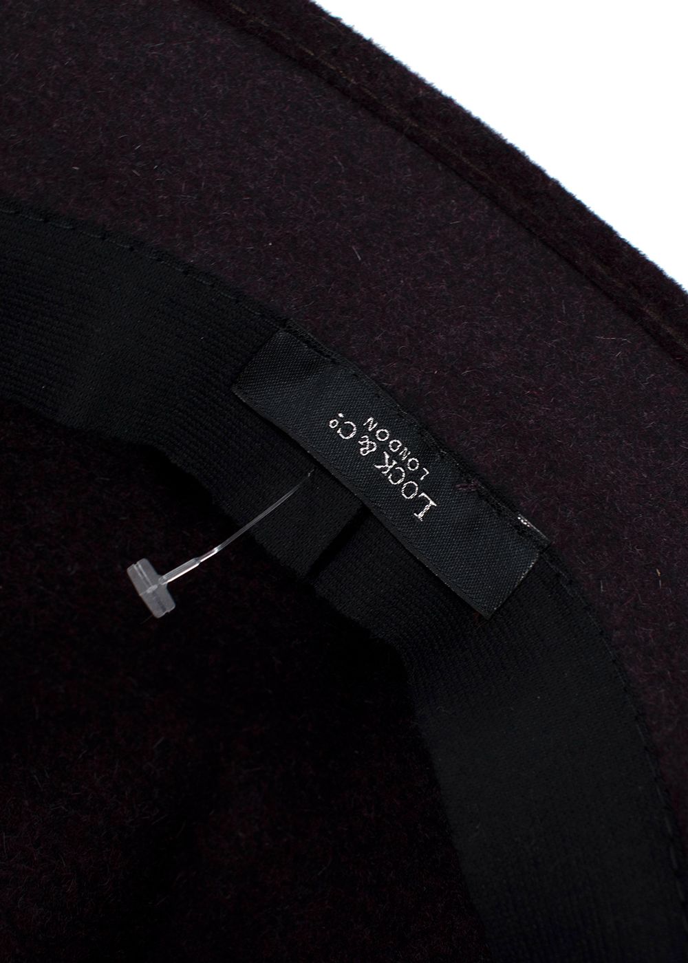 Preowned Lock  Co London Burgundy Felt Hat other