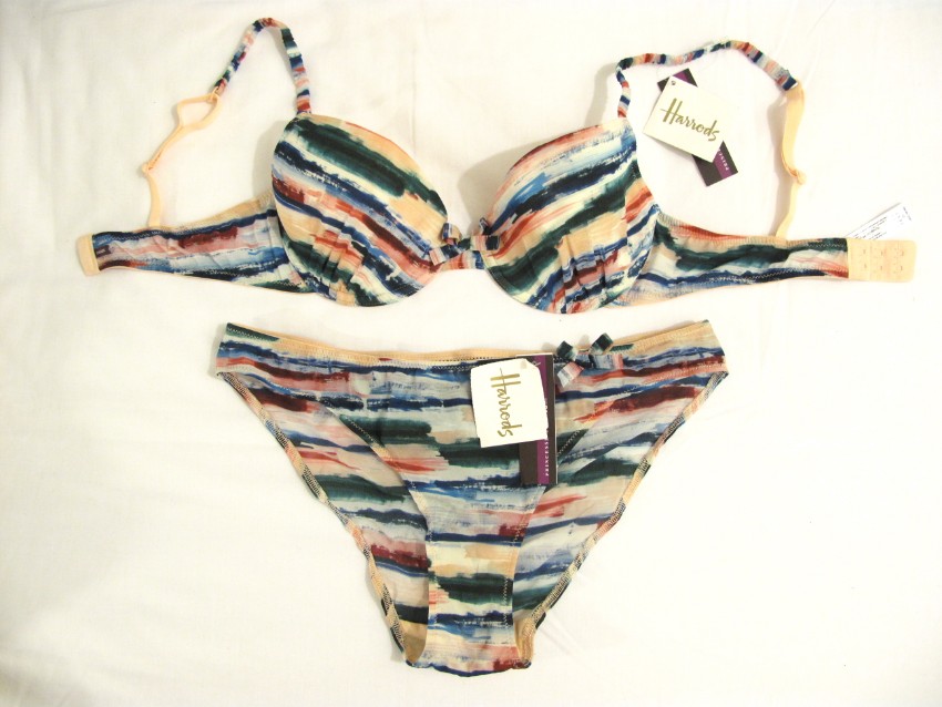 Princess Tam Tam Coco Print Bra and Knickers Set - 32C/70C Small Size S