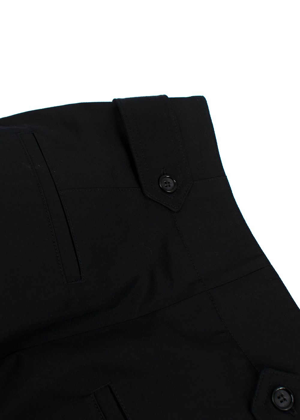 Preowned Toteme Black Carrot Leg Trousers Size XS cotton