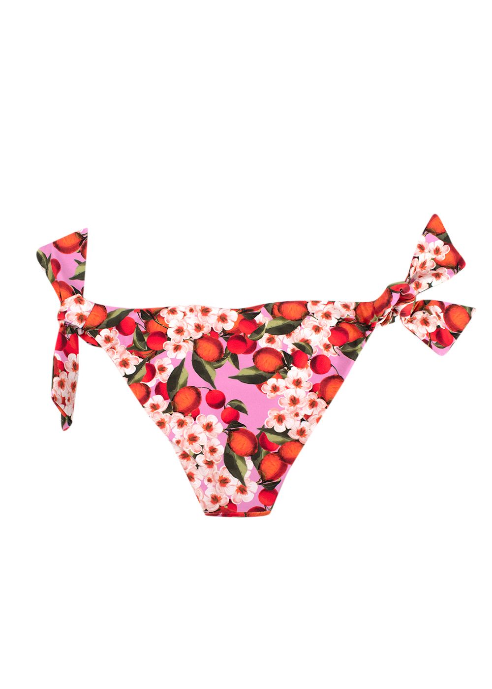 Borog De Nor Pink Floral The Bow Tie Brief Size XS pink orange polyester