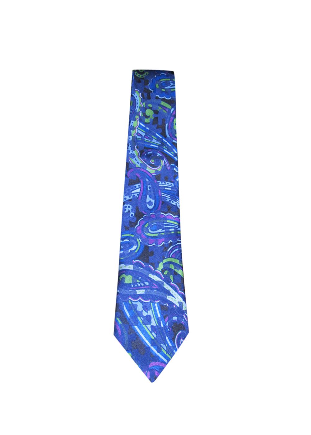 Men's Etro blue Paisley Silk Tie