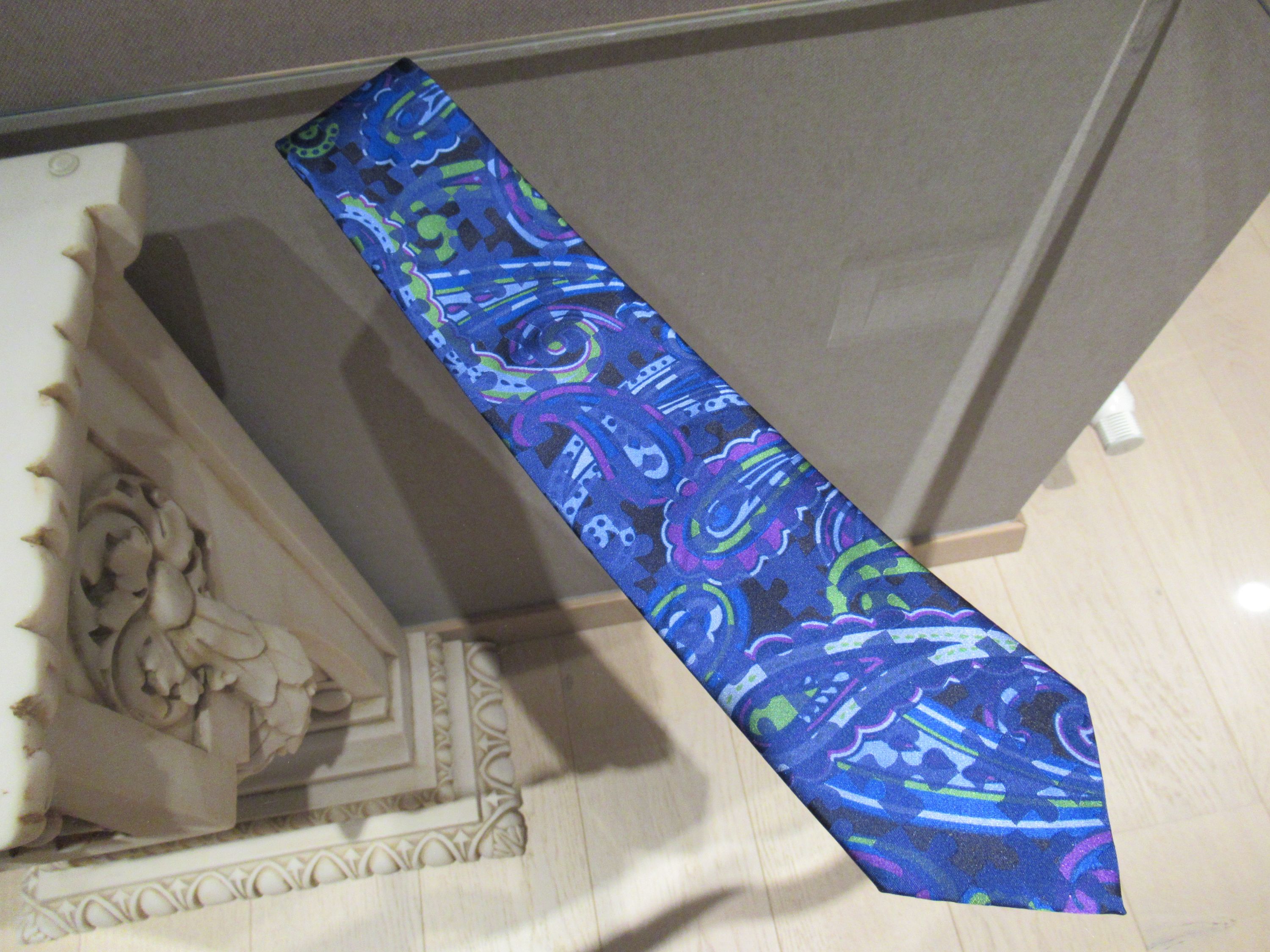 Men's Etro blue Paisley Silk Tie