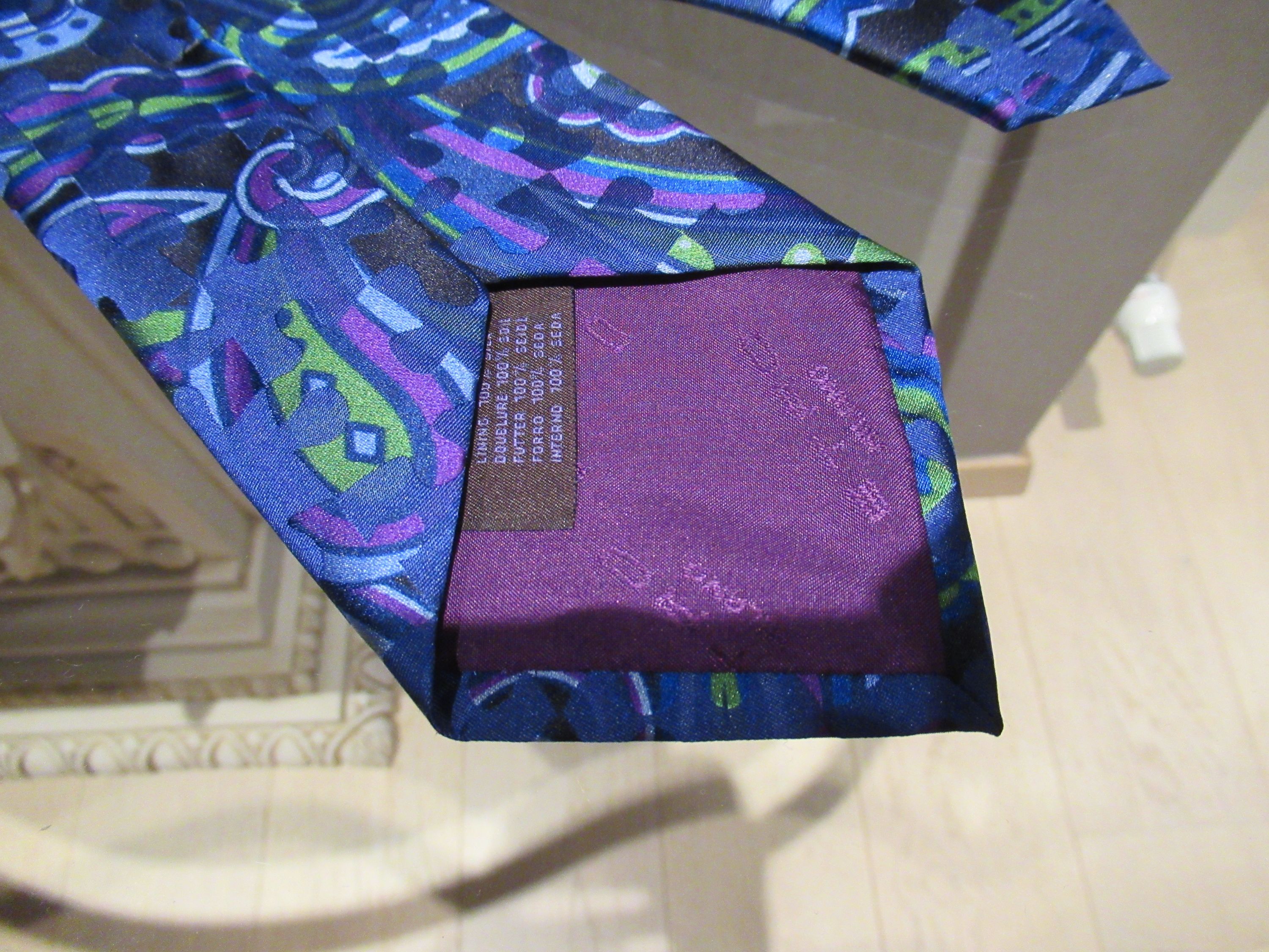 Men's Etro blue Paisley Silk Tie