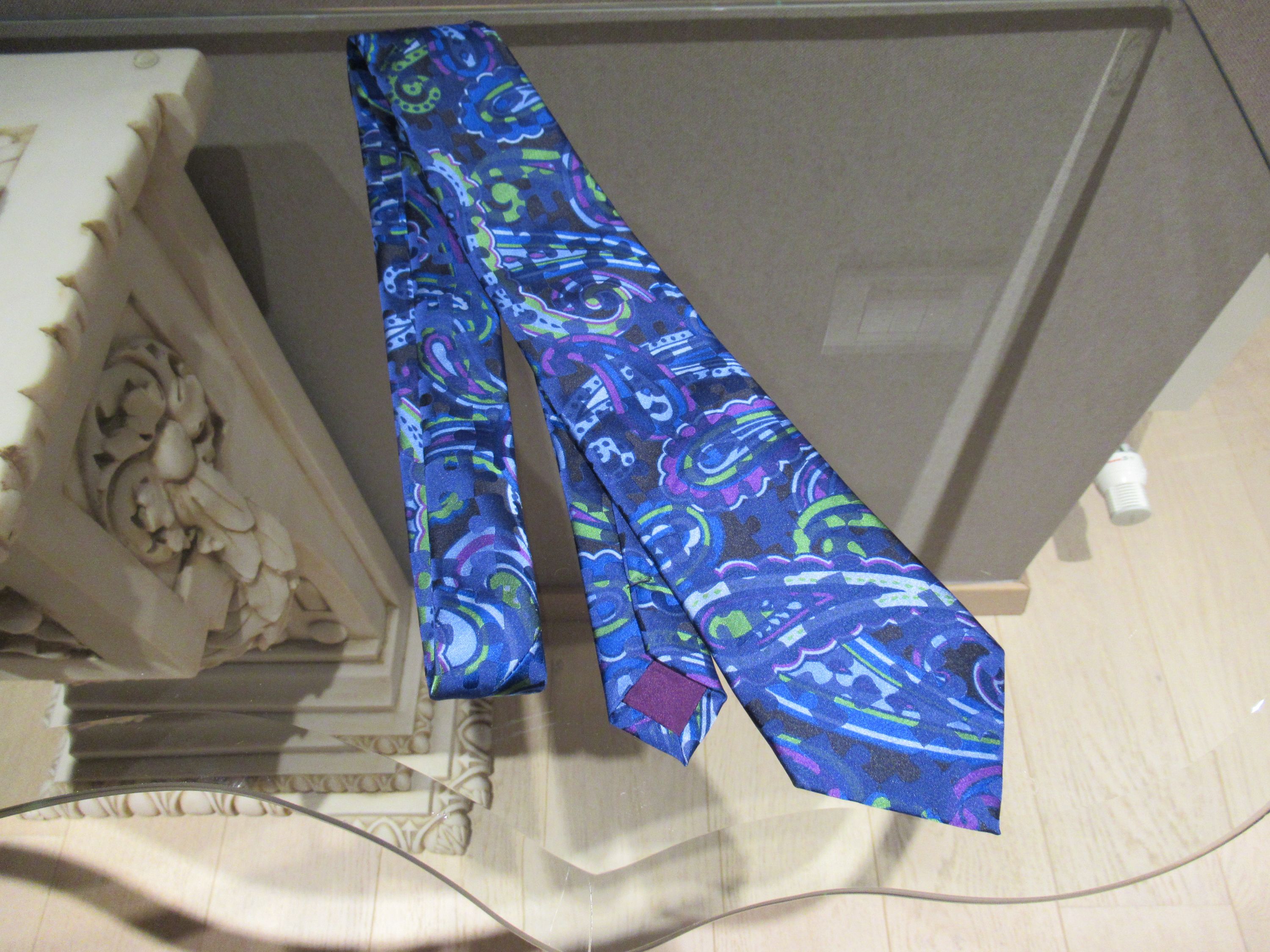 Men's Etro blue Paisley Silk Tie