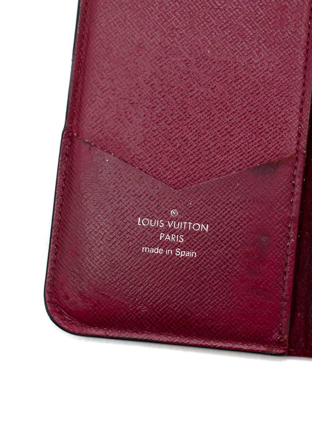 Louis Vuitton Burgundy Epi leather iPhone X case