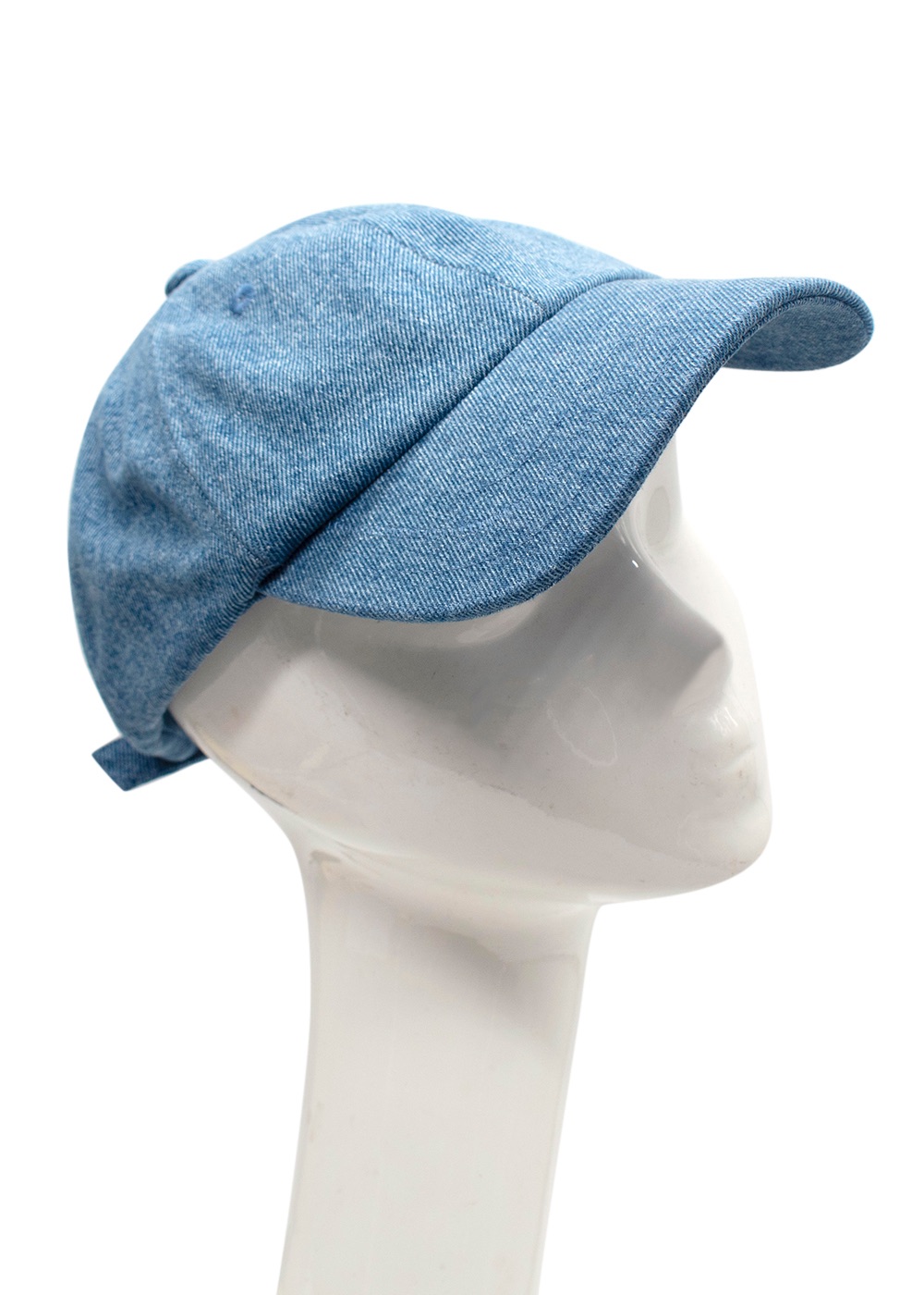 Preowned Jacquemus La Casquette Denim Baseball Cap Blue cotton