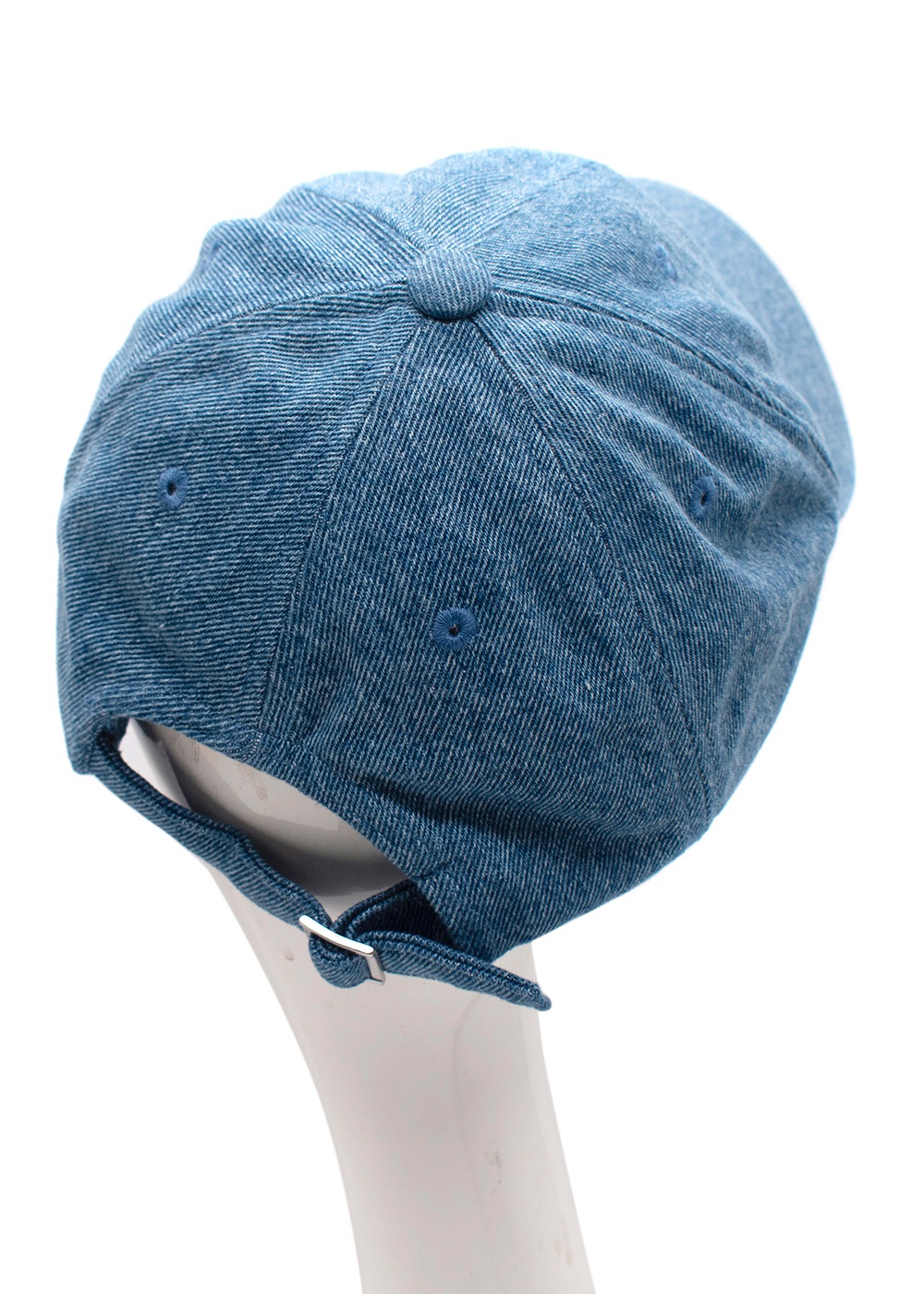 Preowned Jacquemus La Casquette Denim Baseball Cap Blue cotton