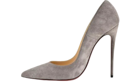 Preowned Christian Louboutin Suede So kate Pumps Size 40 Grey