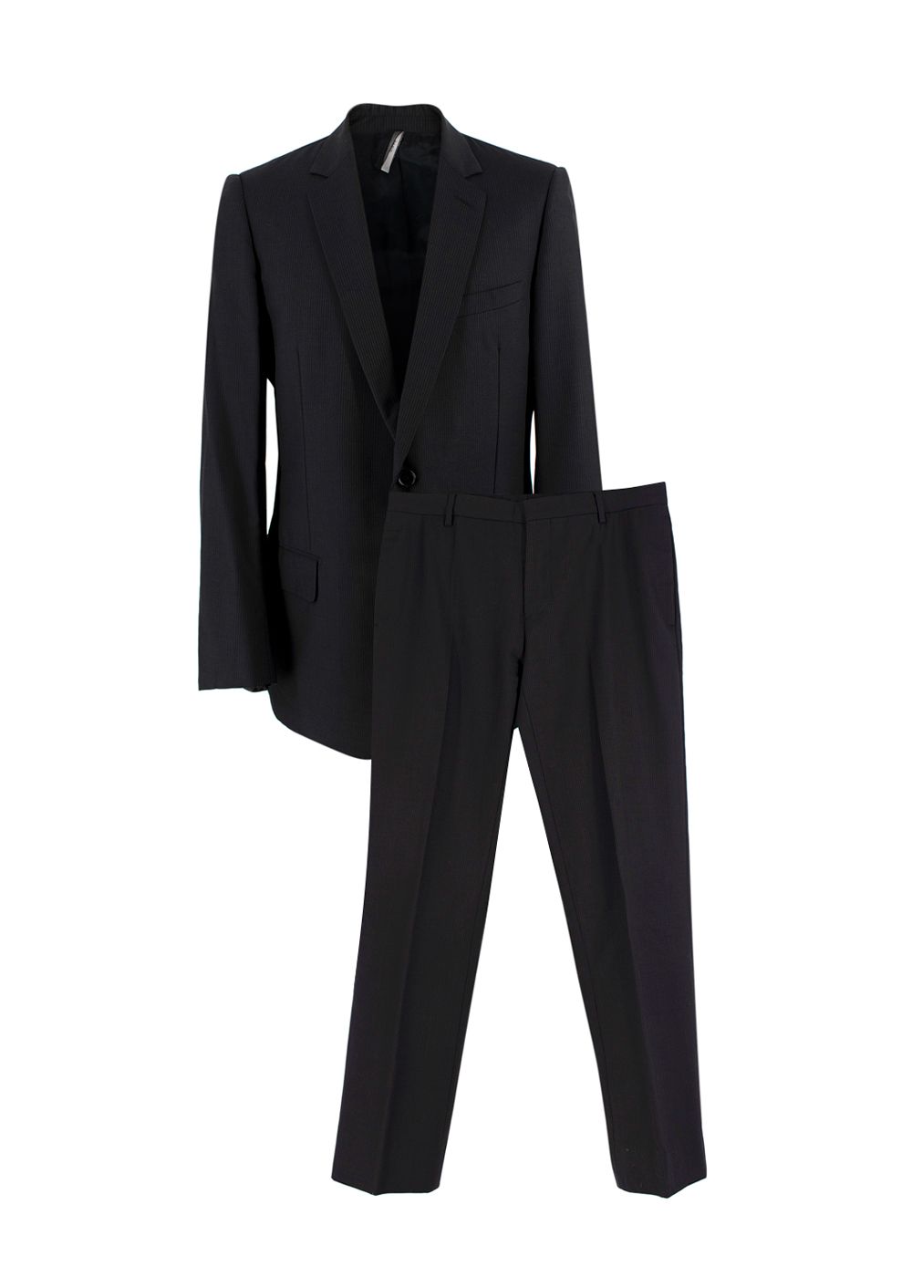 Dior Black Pinstripe Suit Set Size M