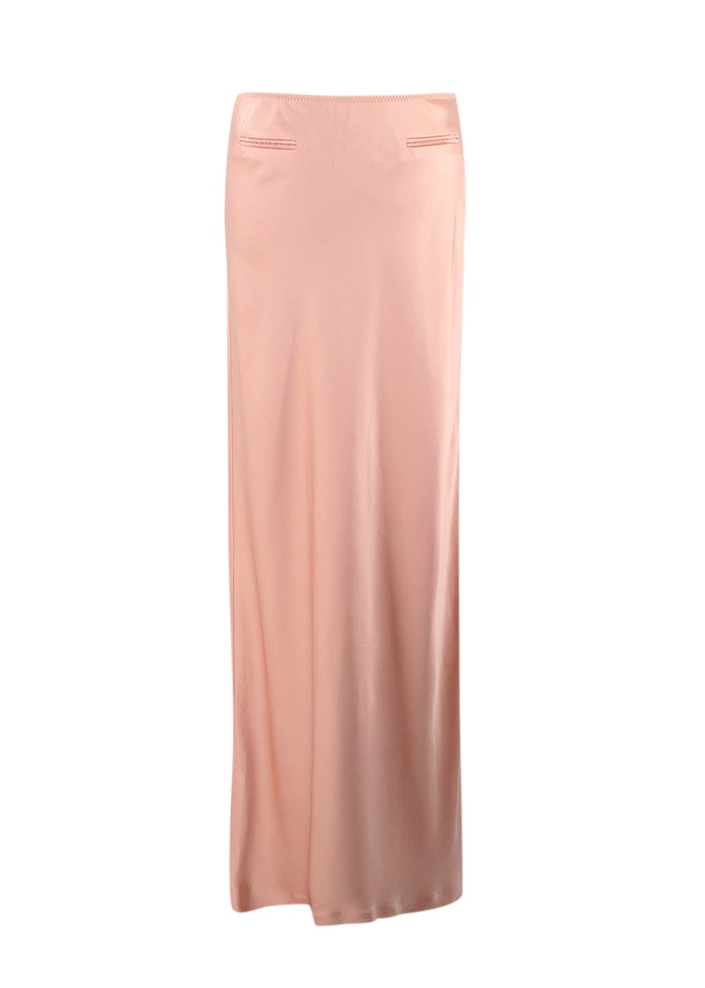 Anna October Leslie Peach Bias Cut Maxi Skirt Size S viscose