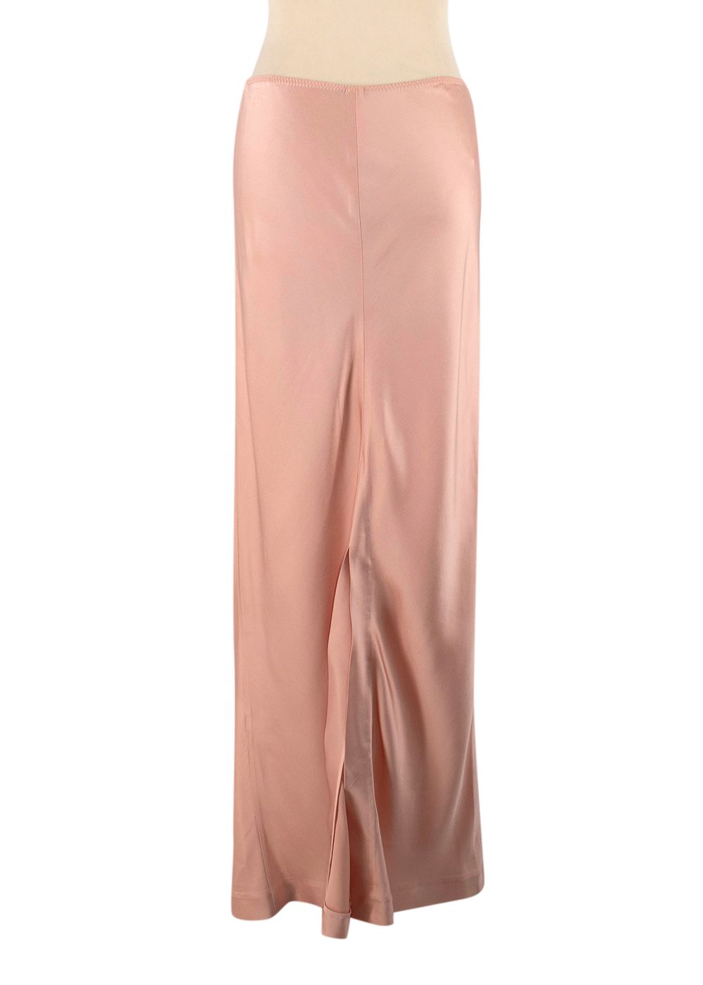 Anna October Leslie Peach Bias Cut Maxi Skirt Size S viscose